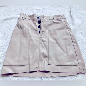 ZARA TRF Leather Skirt, US small